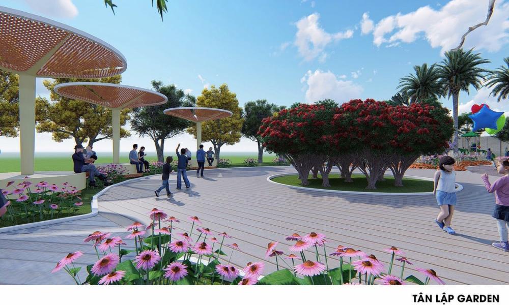 Công viện dự án Tân Lập Garden 