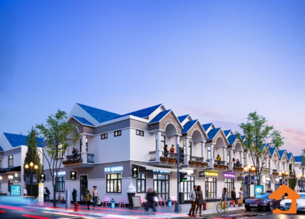 Phối cảnh thiết kế nhà phố tại New Land