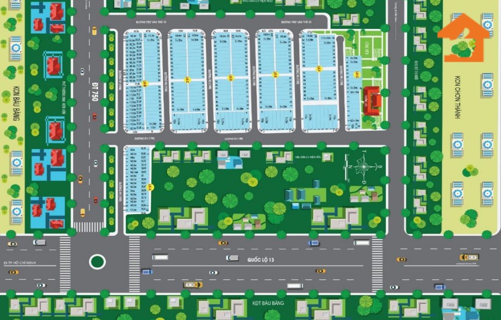 Mặt bằng phân lô dự án New Land