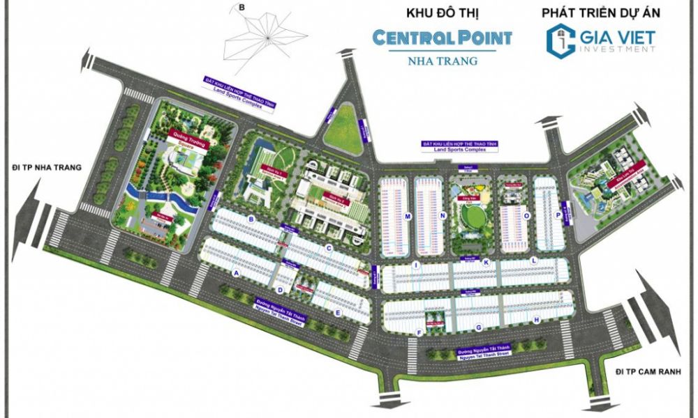 Mặt bằng dự án nhà phố Central Point Nha Trang