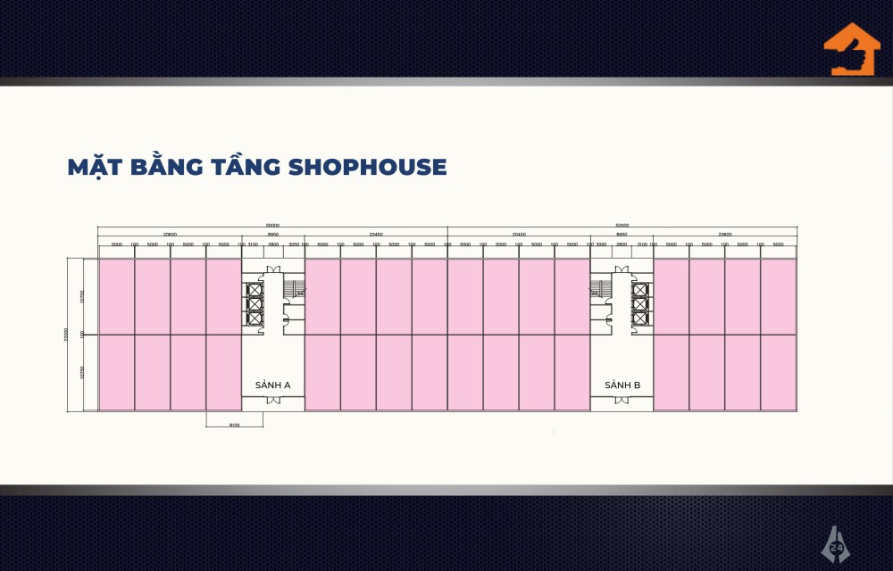 Mặt bằng tầng Shophouse