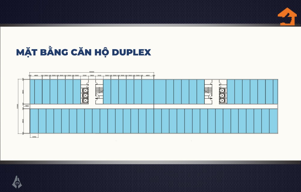 Mặt bằng căn hộ Duplex