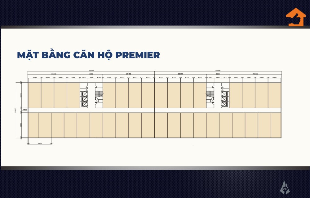 Mặt bằng căn hộ Premier