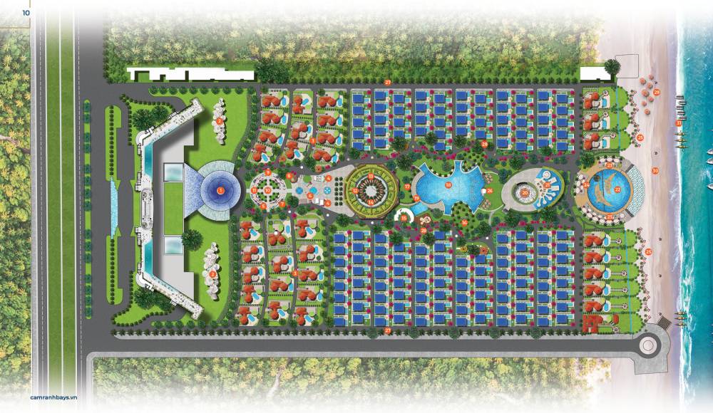 Mặt bằng dự án căn hộ Condotel Cam Ranh Bay Khánh Hoà