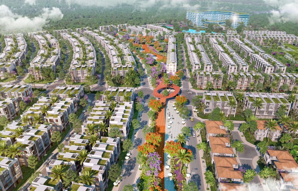 Trục đường chính dự án khu đô thị Meyhomes Capital Phú Quốc 