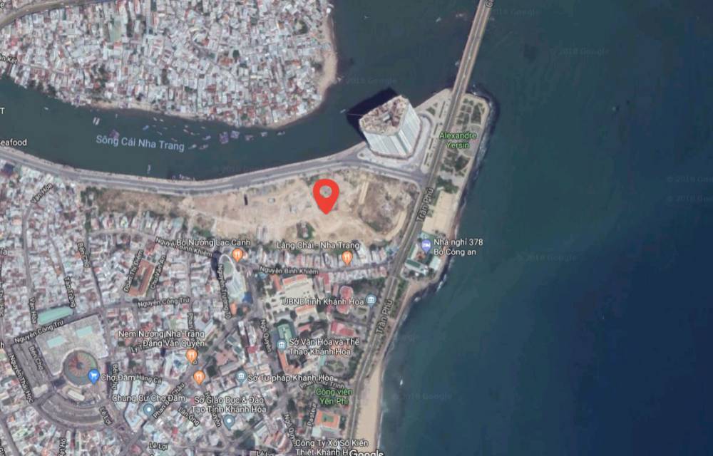 Vị trí dự án Cồn Tân Lập Nha Trang