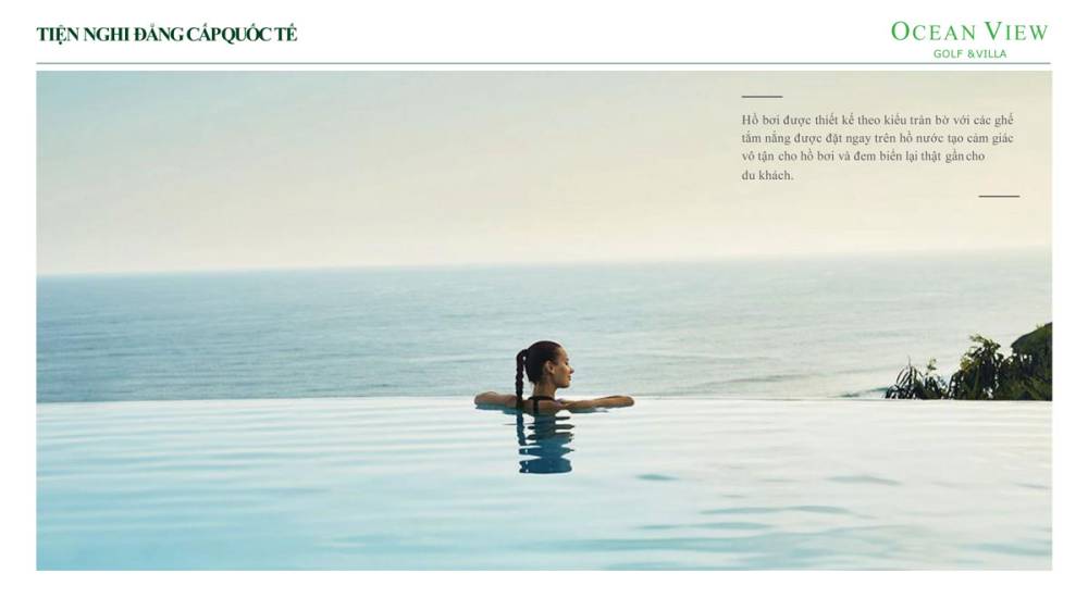 Tiện ích biệt thự Ocean View Golf & Villas