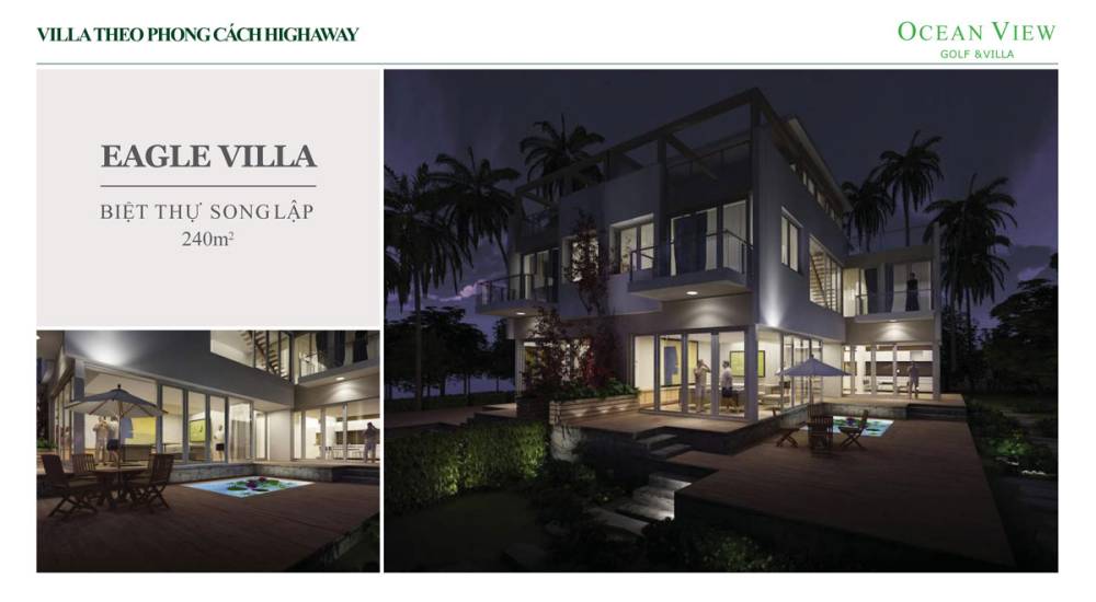 Thiết kế biệt thự Song Lập Ocean View Golf & Villas 