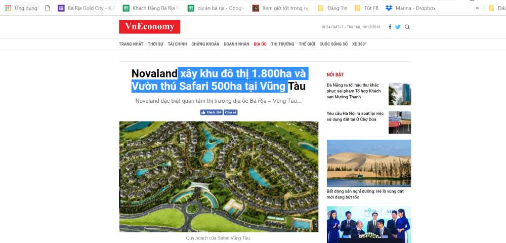 Dự án Sago City là liền kề siêu đô thị 1800 ha đến từ tập đoàn Novaland