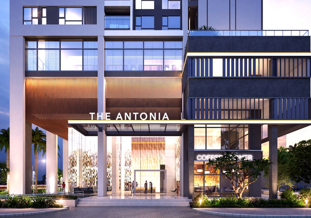 Cổng chính căn hộ The Antonia Phú Mỹ Hưng Quận 7 