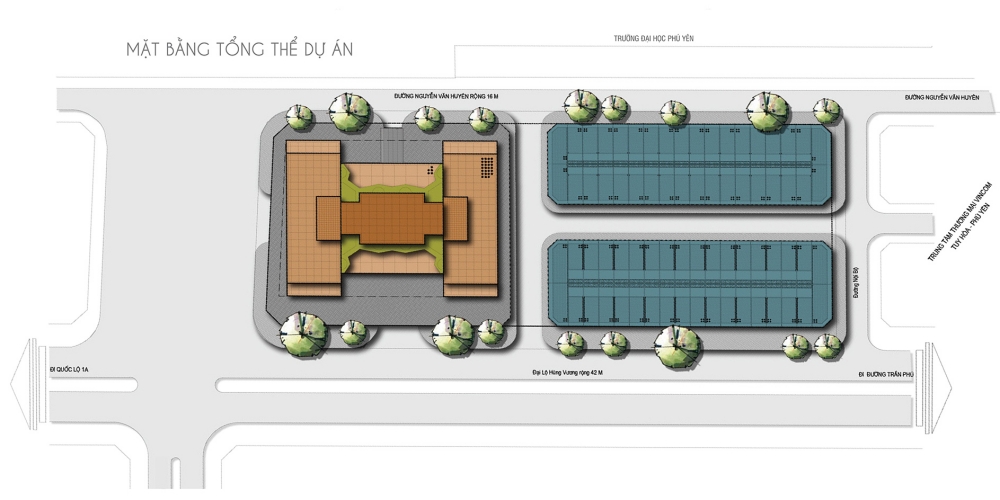 Mặt bằng tổng thể căn hộ Apec Mandala Wyndham Garden Phú Yên