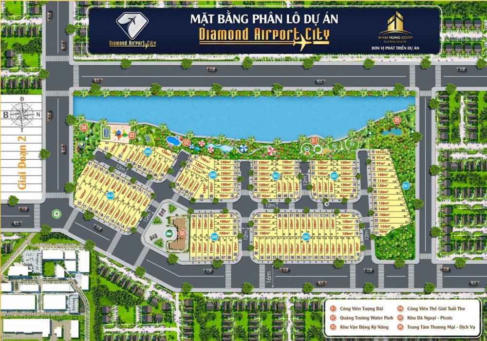 Mặt bằng dự án Diamond Airport City Long Thành