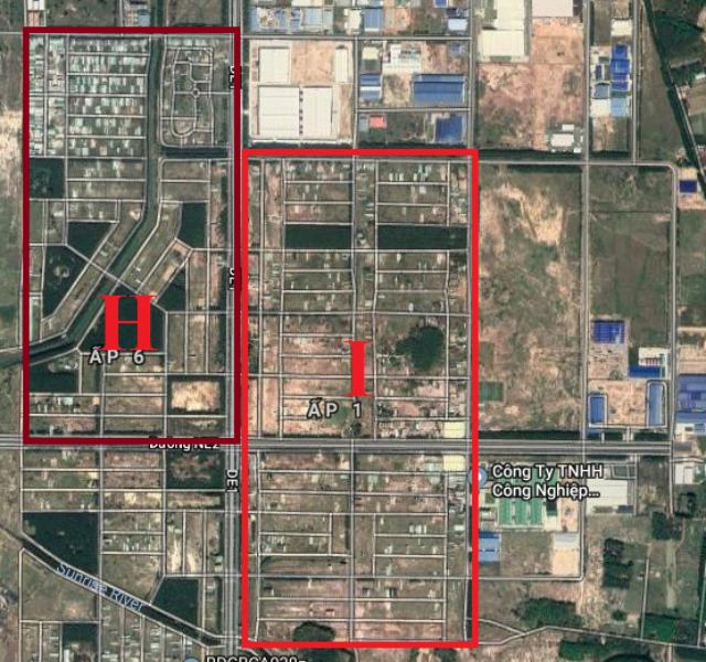 Mặt bằng tổng thể khu I H của khu đô thị công nghiệp Mỹ Phước 3