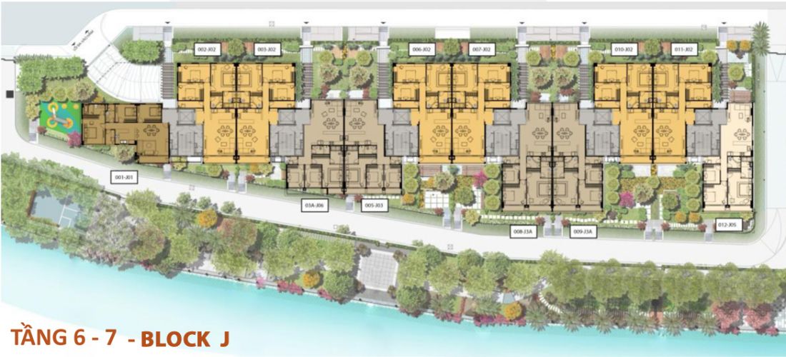 Thiết kế tầng 2 dự án căn hộ Panomax River Villa Quận 7