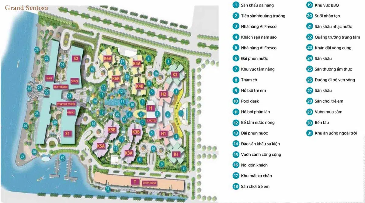 Tiện ích Dự án Căn hộ Grand Sentosa Nguyễn Hữu Thọ Nhà Bè