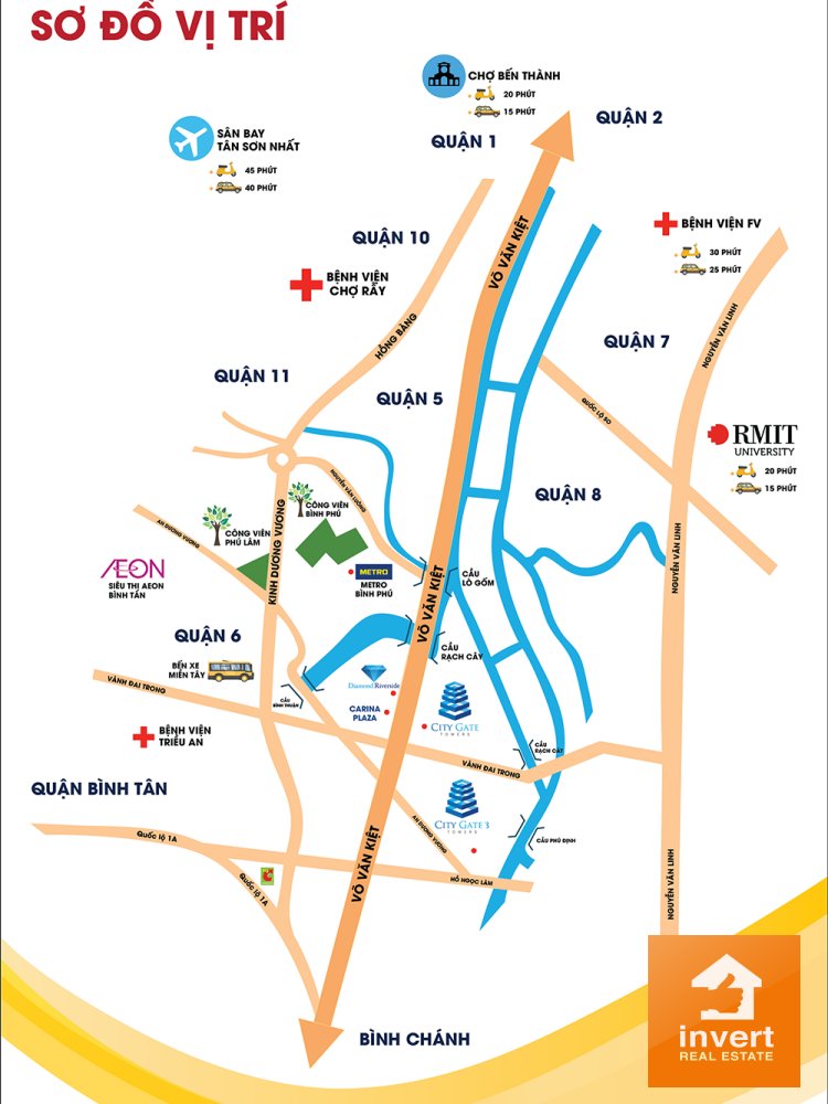 Vị trí dự án căn hộ Asahi Tower tại đường An Dương Vương