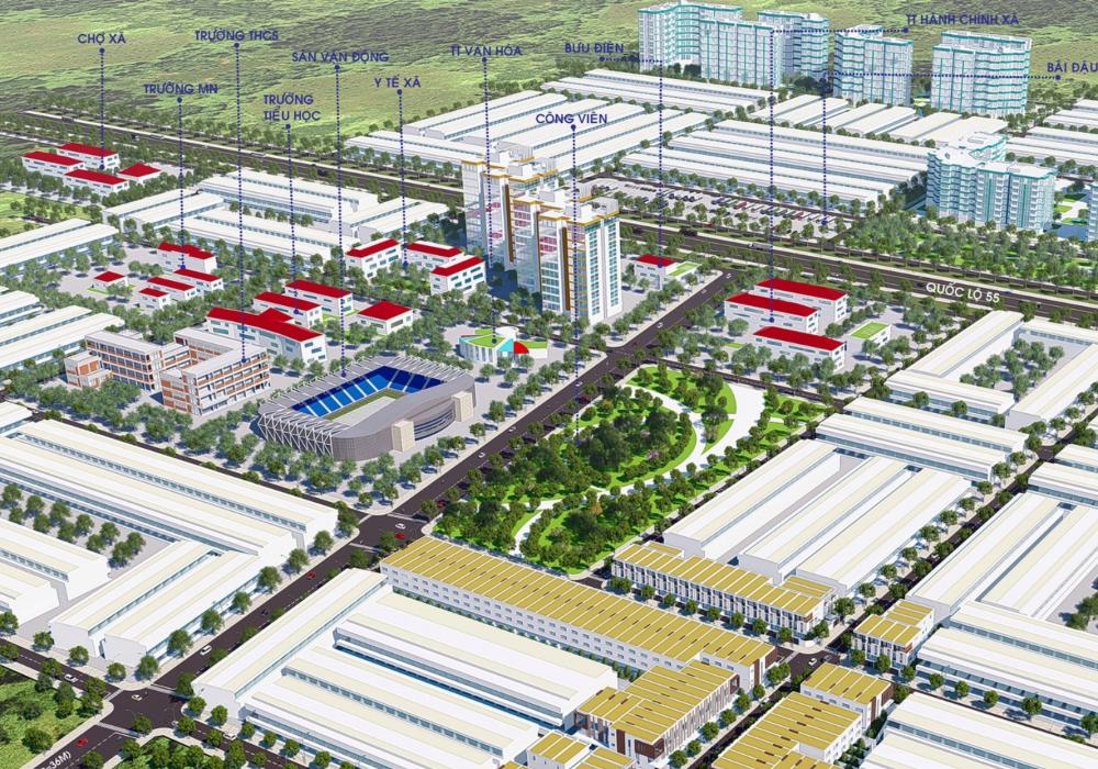 Phối cảnh dự án khu dân cư Phước Long Thọ Bà Rịa