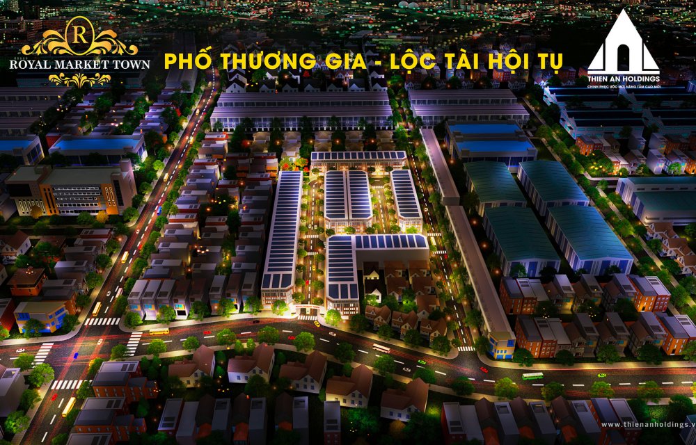 Phối cảnh dự án Royal Market Town Thuận An Bình Dương