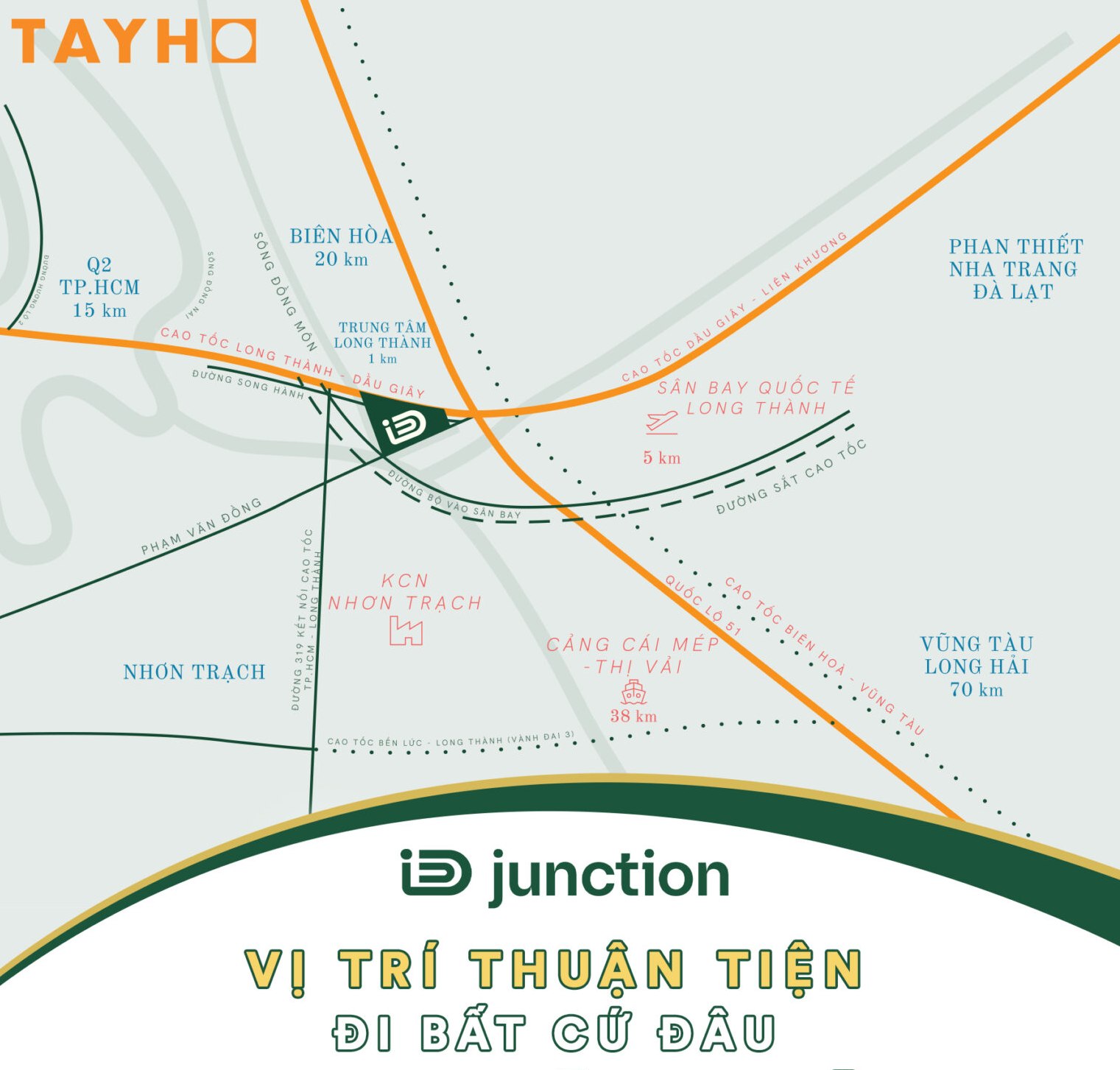 Vị trí trắc địa của quỹ đất vàng ID Junction