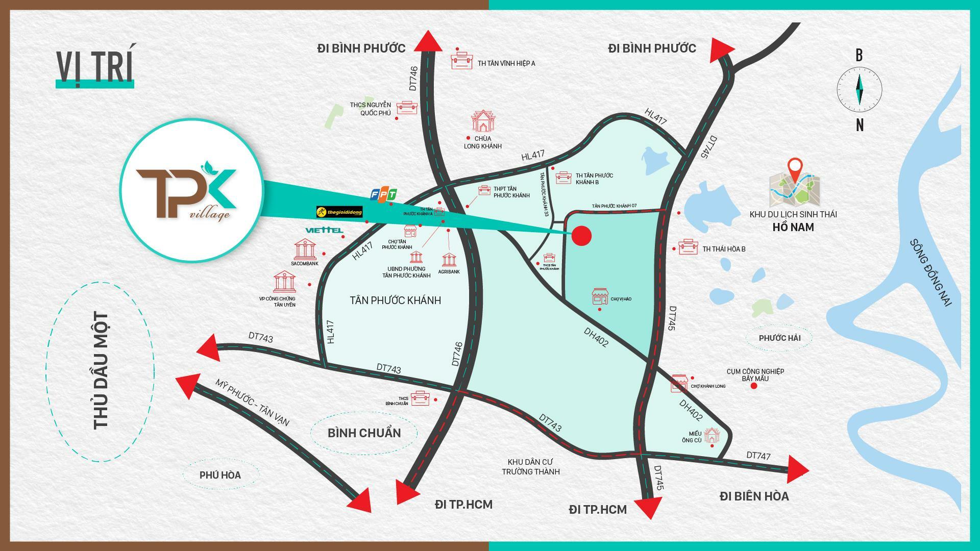 Ví trí Tân Phước Khánh Village