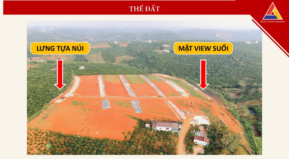 Địa thế lưng tựa núi, mặt View Suối tuyệt đẹp như cô thiếu nữ Suối Mơ Garden Hill