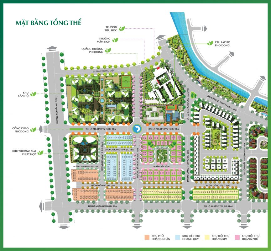 Mặt bằng Khu đô thị Phố Đông Village và khu căn hộ Salto Residence
