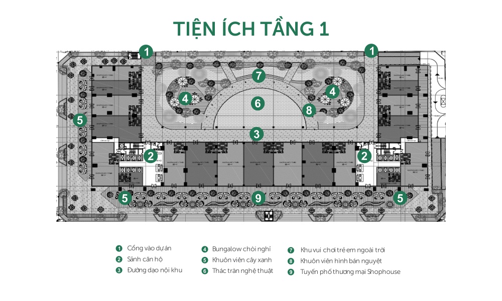 Thiết kế tầng 1 tại dự án căn hộ Sunshine Horizon Quận 4