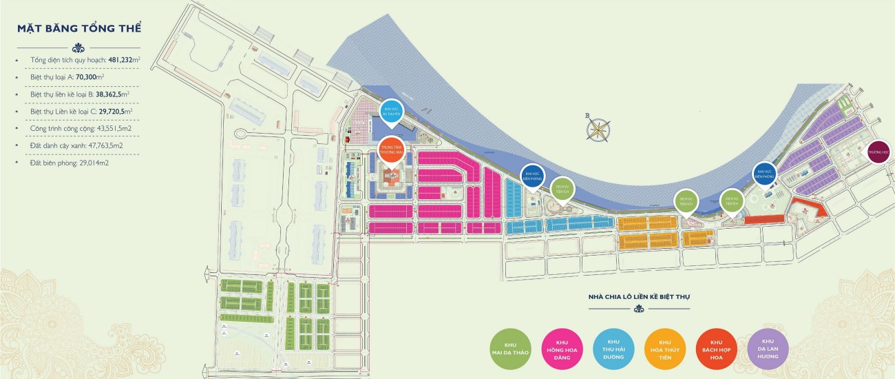 Mặt bằng phân lô dự án Royal Riverside City Móng Cái Quảng Ninh 