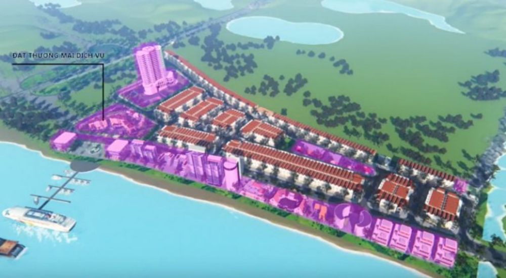 Mặt bằng quy hoạch thương mại dịch vụ dự án Nam Hội An City Quảng Nam 
