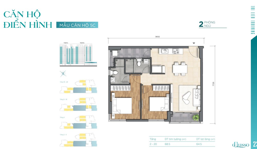 Thiết kế căn hộ D’Lusso Emerald Quận 2 được chủ đầu tư công bố sáng 4/1/2020