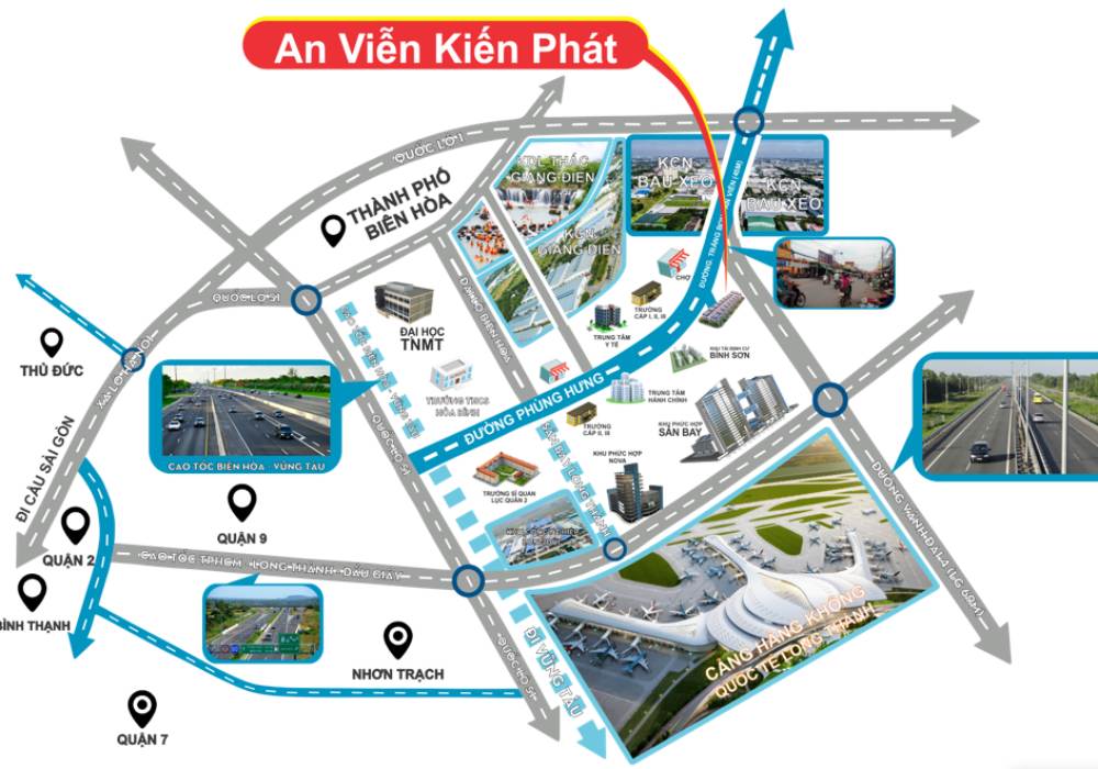 Vị trí dự án An Viễn Kiến Phát