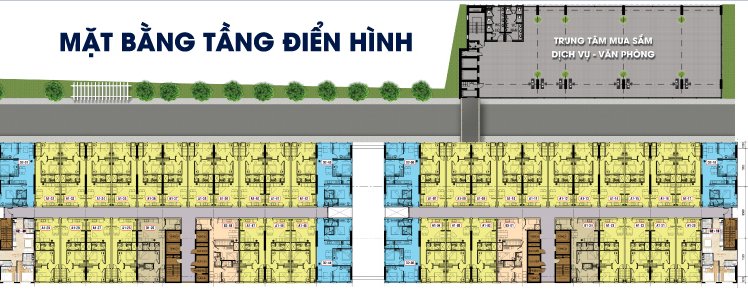Mặt bằng điển hình tại dự án căn hộ Roxana Plaza Bình Dương 