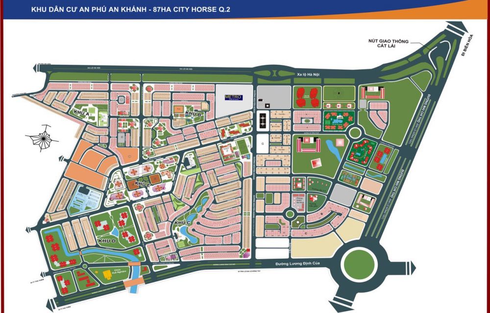 Mặt bằng dự án An Phú New City Quận 2