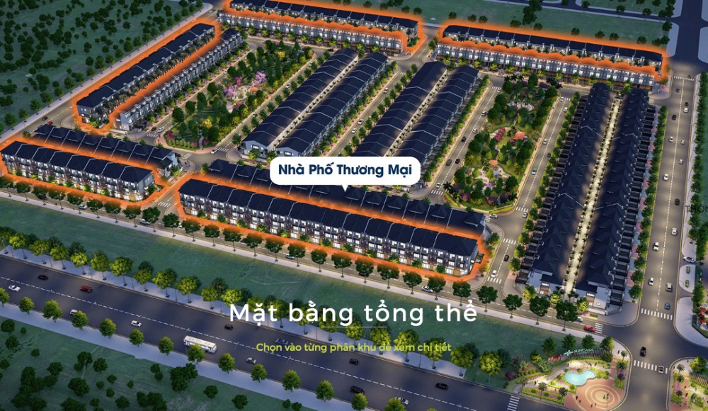 Mặt bằng nhà phố thương mại dự án Sun Casa Central 