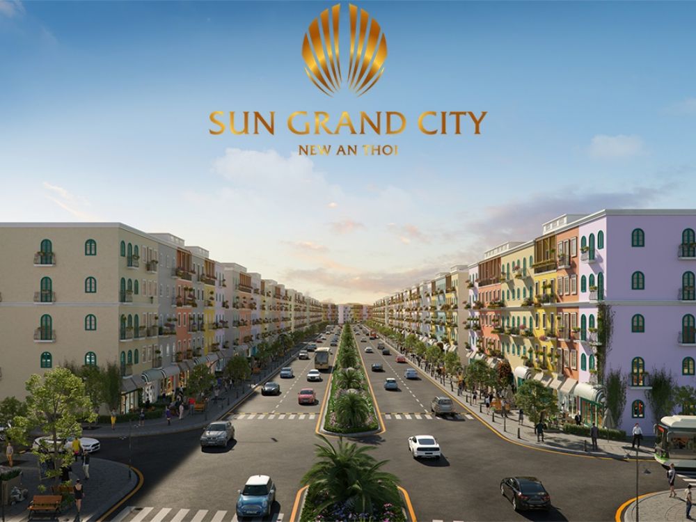 Phố thương mại ngay trục đường chính dự án Sun Grand City Nam Hòa Xuân 