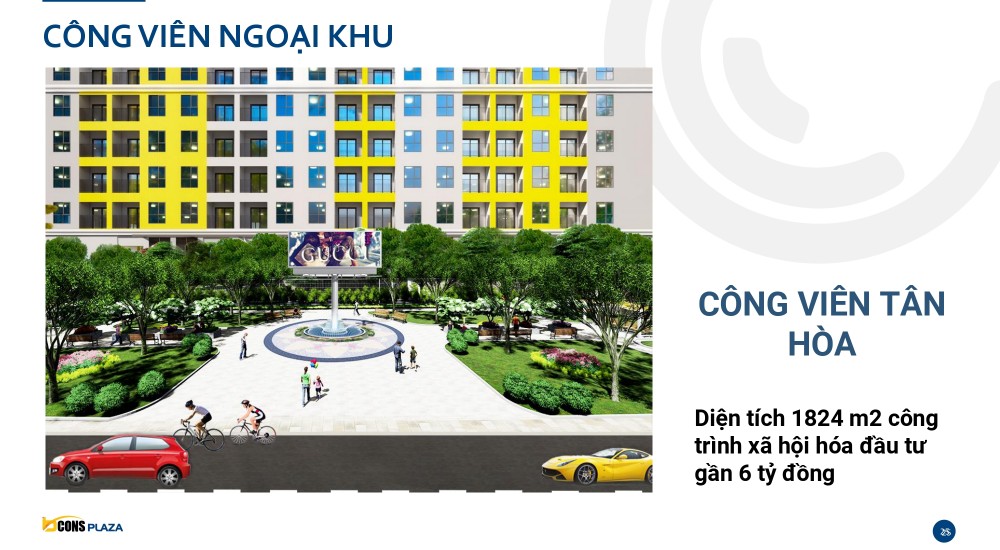 Công viên Tân Hoà được đầu tư khoảng 6 tỷ đồng