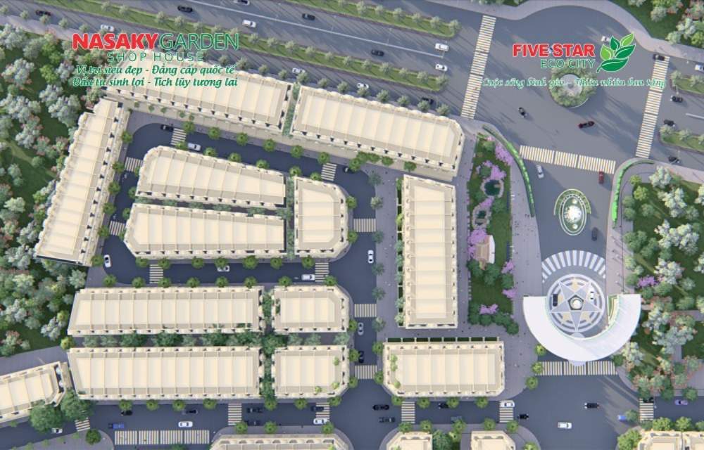 Mặt bằng dự án Nasaky Garden Shophouse