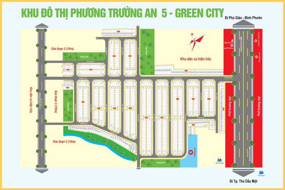 Mặt bằng phân lô dự án Green City 
