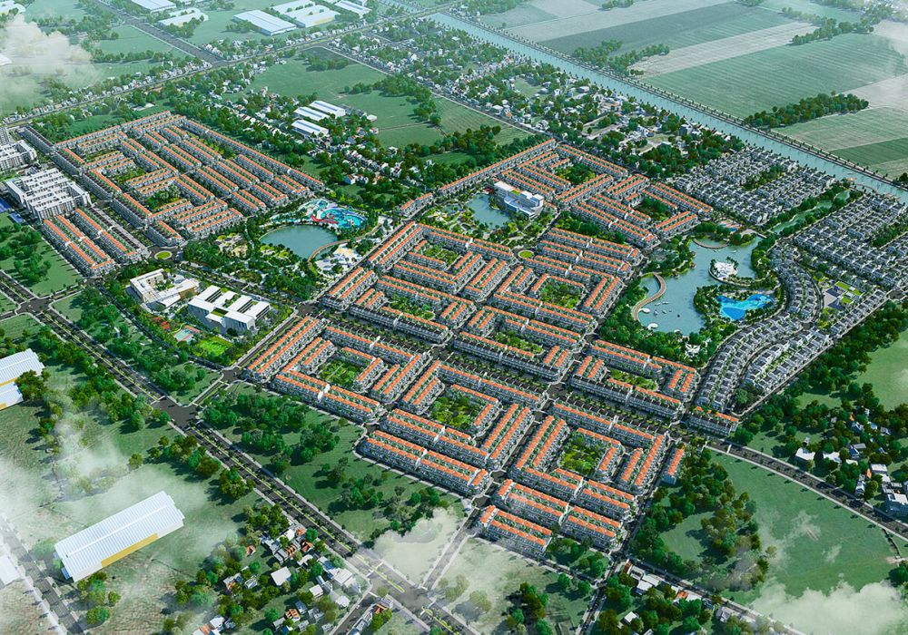 Phối cảnh dự án đất nền Phú Nam Long Tân Mỹ Long An