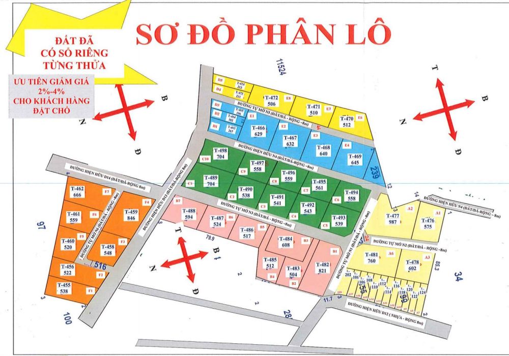 Mặt bằng dự án Happy Garden Hồ Tràm Bà Rịa 