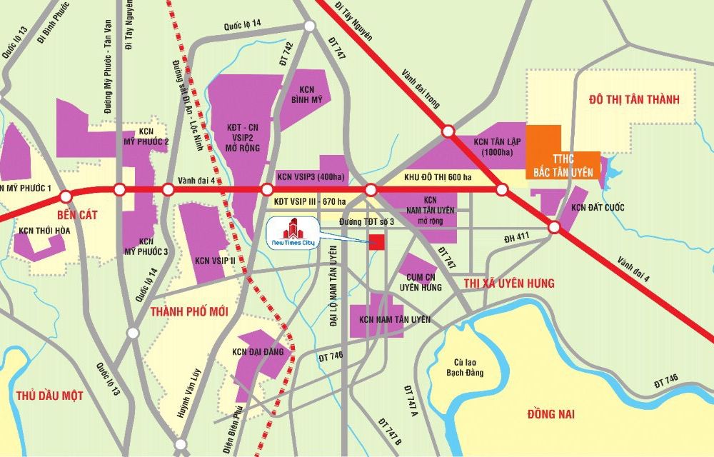 Tiềm năng dự án đất nền New Times City Bình Dương