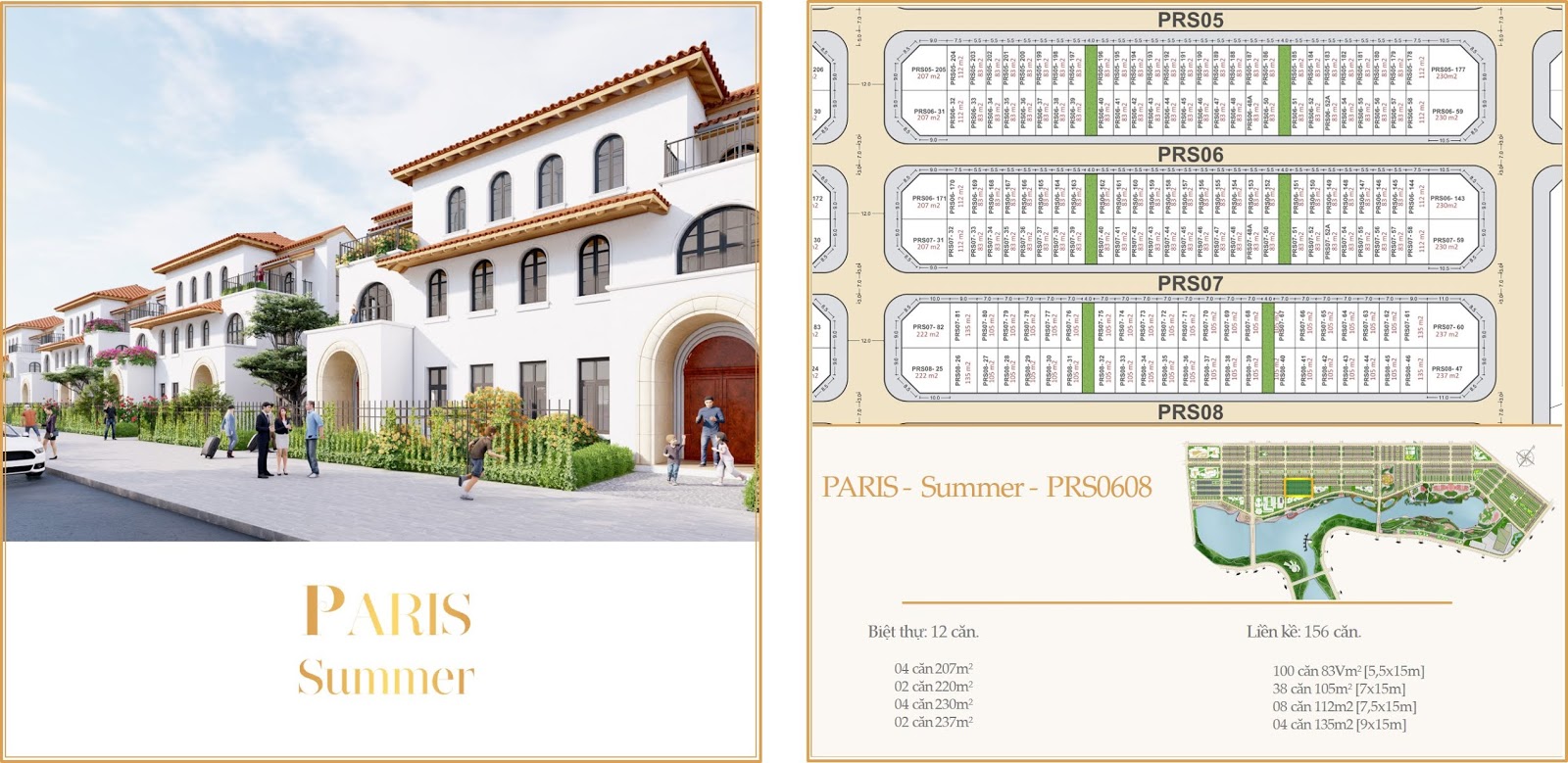 Mặt bằng Summer - PRS0608 dự án Royal Star Lake Đồng Xoài Bình Phước