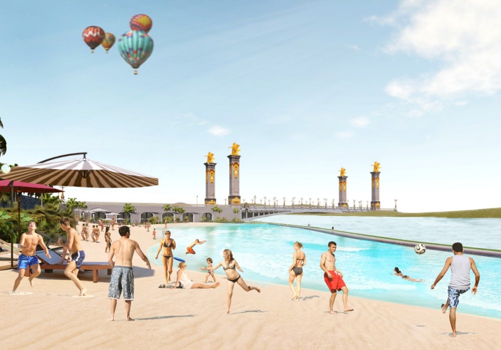 Thiết kế biển nhân tạo dự án Royal Star Lake Đồng Xoài Bình Phước