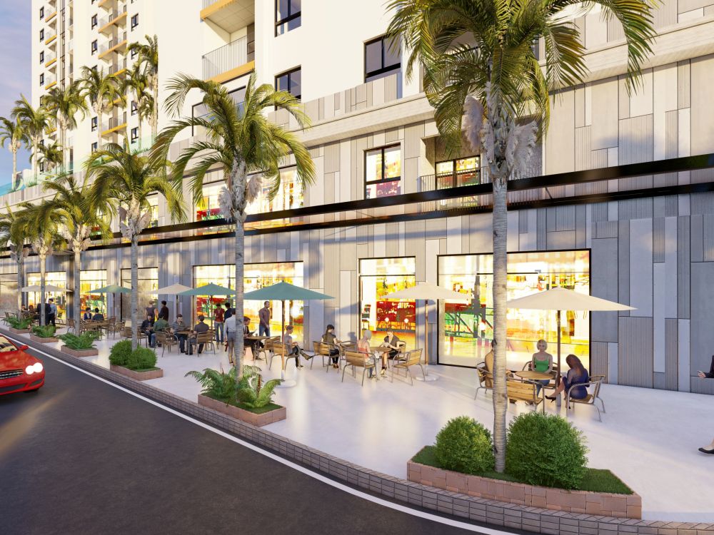 Cổng trước dự án căn hộ Hado Garden Homes Quận 9