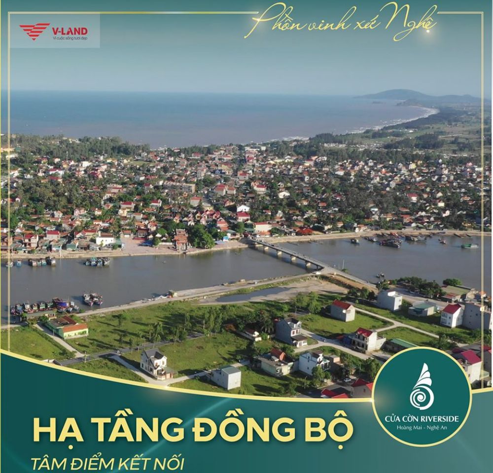 Hạ tầng dự án đất nền SỔ ĐỎ Cửa Cờn Riverside Nghệ An đồng bộ