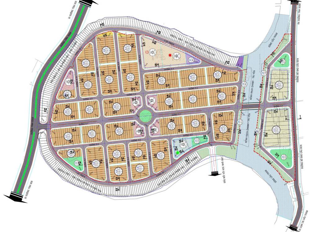 Mặt bằng tổng thể dự án Mỹ Hưng Skyline Long An