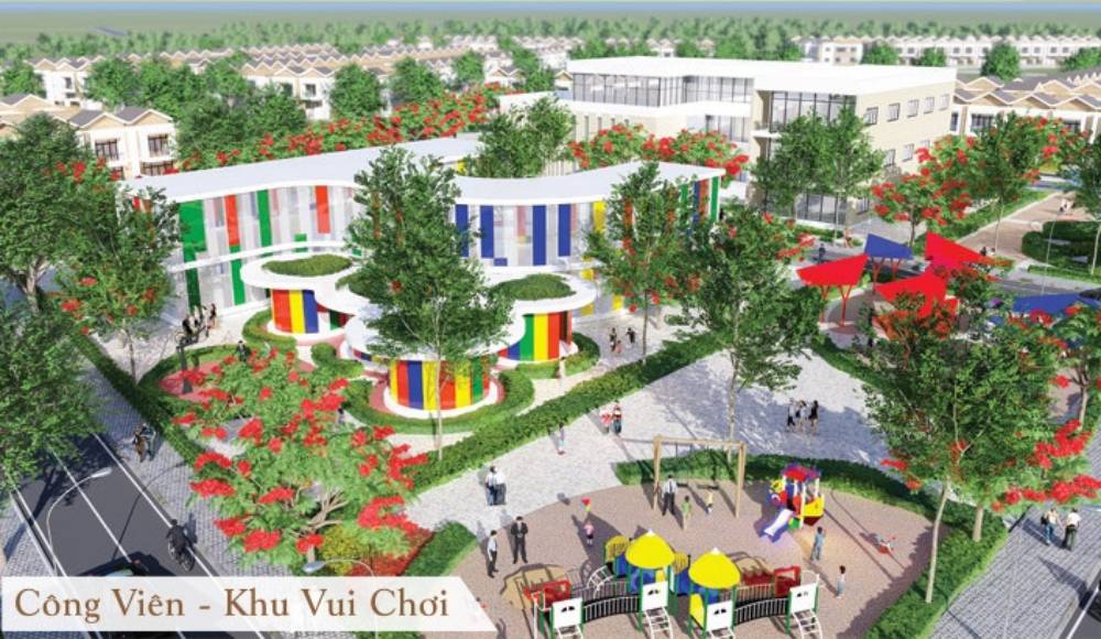Tiện ích công viên dự án Mỹ Hưng Skyline Long An