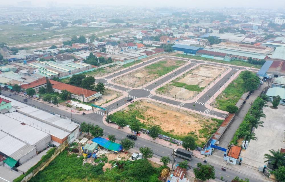 Mặt bằng dự án đất nền Thuận An Central Bình Dương đã hoàn thiện