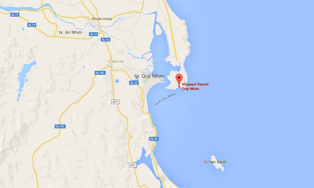 Vị trí dự án Vinpearl Hải Giang Mũi Tấn Quy Nhơn