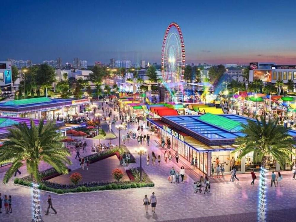 Phố đi bộ dự án đất nền Phú Hoà Residence Bình Dương